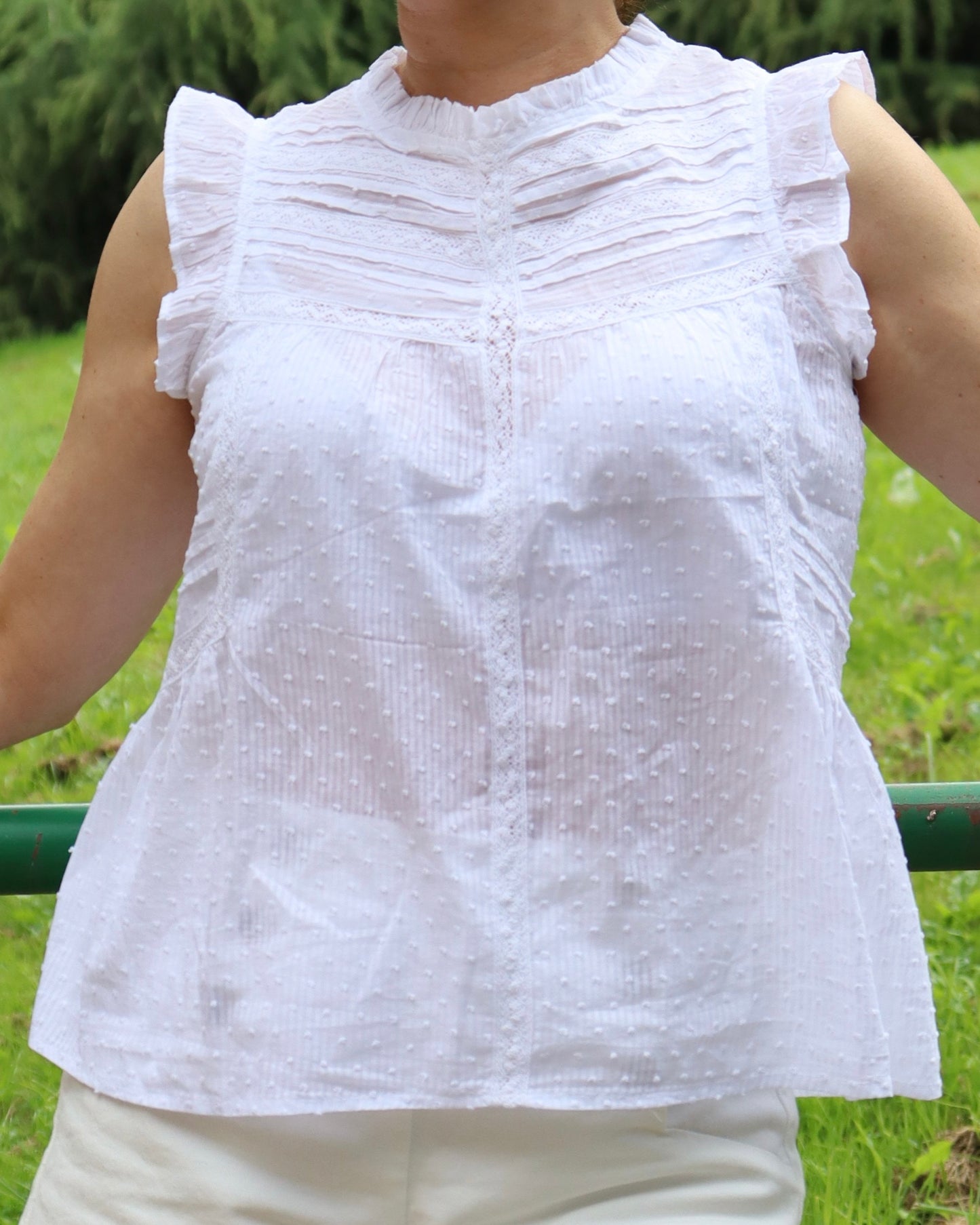 BLUSA ROMANTICA BLANCA