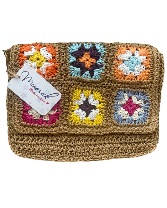 BOLSO BANDOLERA SOLAPA CROCHET