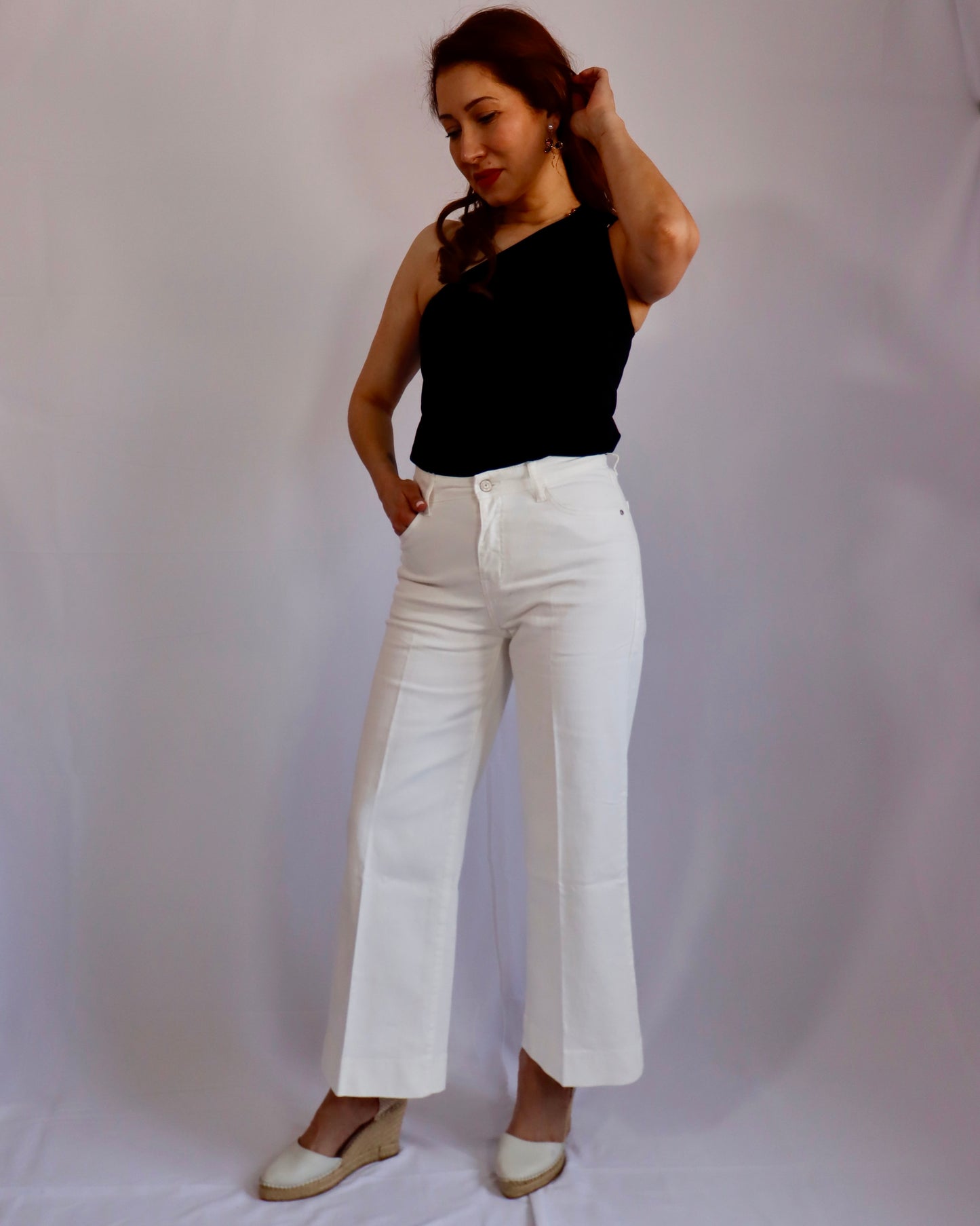 PANTALON CROPPED BLANCO