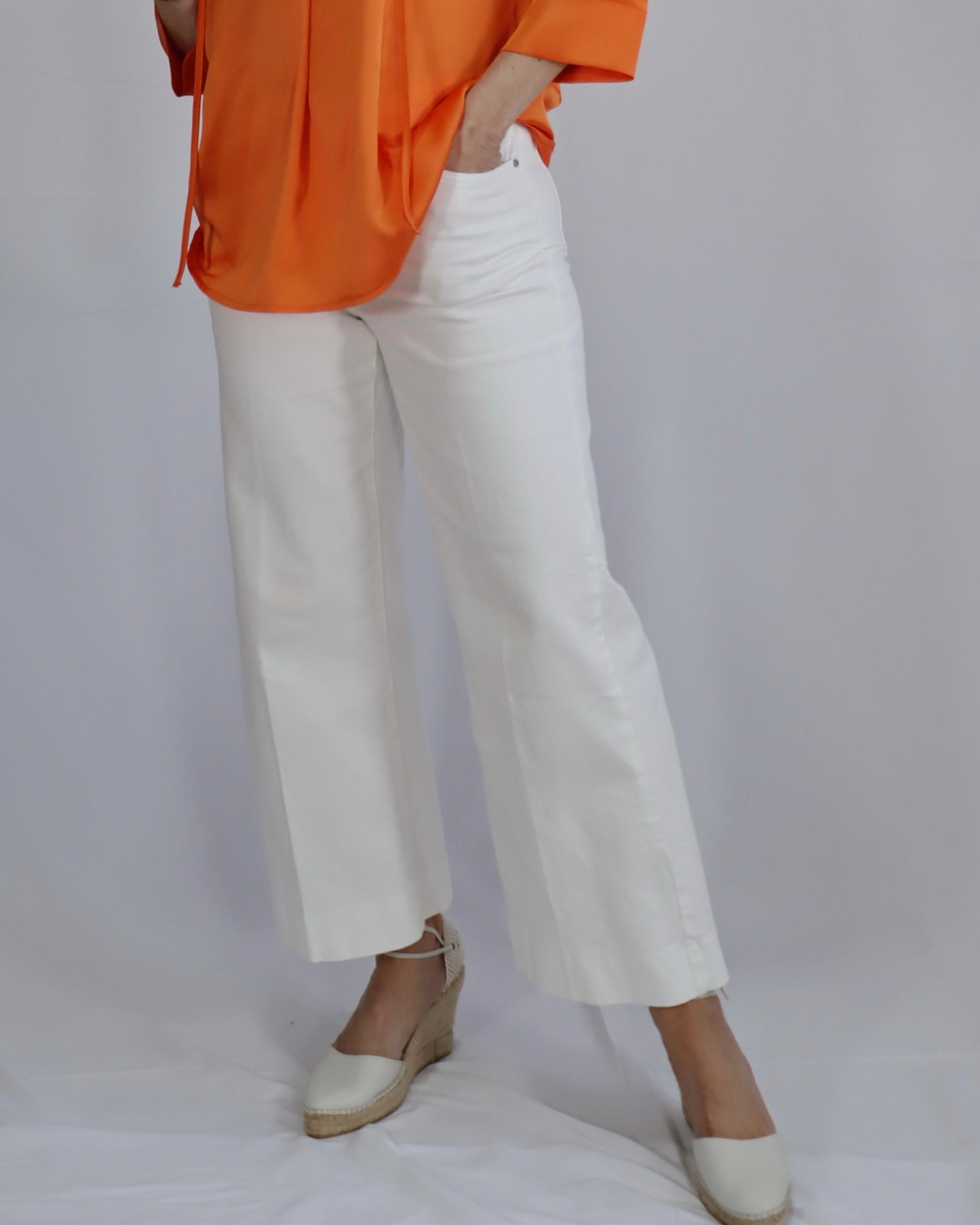 PANTALON CROPPED BLANCO