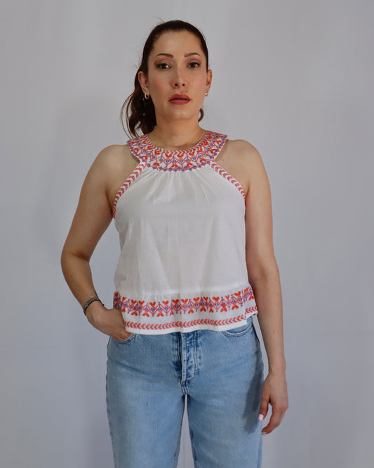 TOP HALTER BORDADO