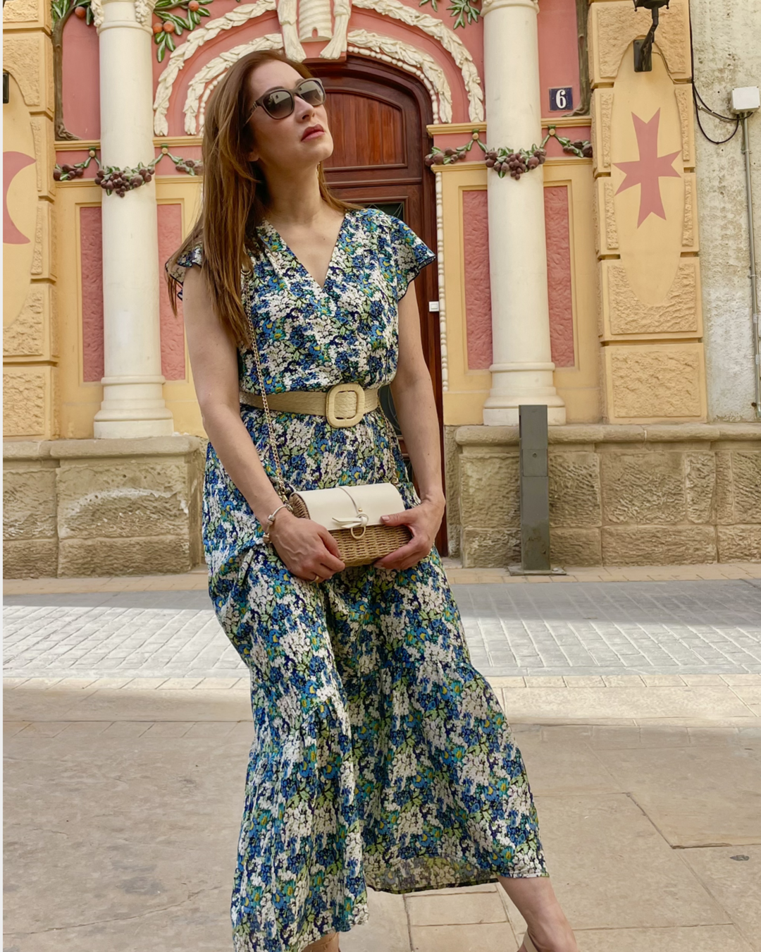 VESTIDO LARGO ESTAMPADO FLORAL